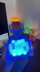 JKL Minecraft Decorative Bottle With Led Night Light Decolorated2026