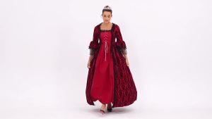 S-5XL Cỡ To Đầm liền thân phong cách cung đình cao cấp phối ren tùng váy xòe rộng phong cách phục hưng Trung cổ.