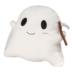YOUSHI TOP Halloween Style Ghost Cat Plush Toys PP Cotton Kawaii White Cat Plush Pillow Comfort Plush Toys Funny Black Cat Plush Doll Home Decor