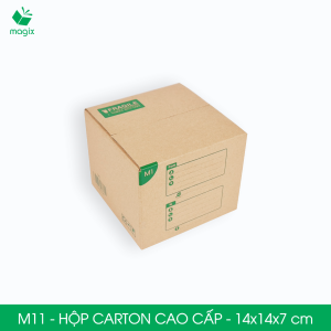M11 - 14x14x7 cm - 20 hộp carton đóng hàng cao cấp - Thùng carton hộp gói hàng | Magix Packaging