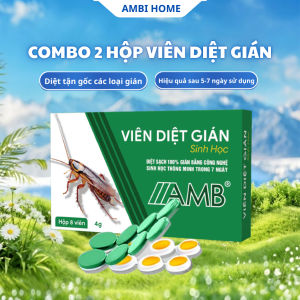Combo 2 hộp viên diệt gián sinh học AMB Viện Hàn lâm khoa học Việt Nam diệt tận gốc tất cả các loại gián hiệu quả