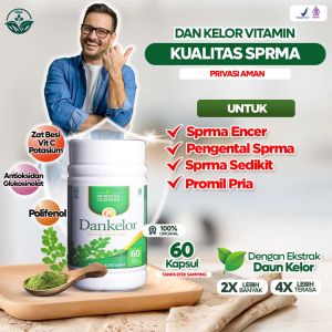 Dankelor Untuk Vitamin Kualitas Sprema Encer Sprema Sedikit Pengental Sprema Promil Ekstrak Daun Kelor 60 Kapsul BPOM Ekstrak Daun Kelor 60 Kapsul BPOM
