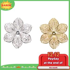 BAREN 50 cái bộ Đồ Nư Hoa Thủ công mỹ nghệ quyến rũ kết nối tự làm mặt dây chuyền đồ trang sức phát hiện