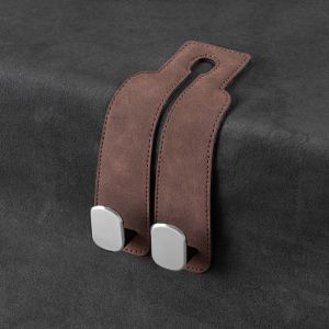 Car leather hook car seat hook head car rear headrest storage metal car small hook