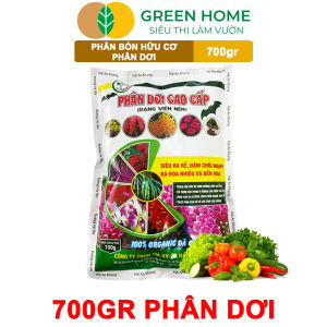 Mua 5 tặng 1 - Phân Dơi Greenhome Bao 700gr Viên Nén Đã Qua Xử Lý Ra Rễ Mạnh Hoa Nhiều Tốt Cho Lan Kiểng Rau Cây Ăn Trái