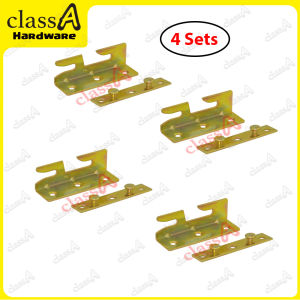 ClassAHW Heavy Duty Bed Frame Hinge Bracket European Style Big Frame Base Wooden Bed Besi Engsel Bingkai Katil