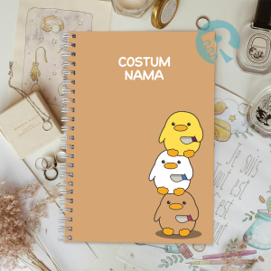 Notebook Softcover A5 Buku Catatan Garis/Polos bebek