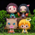 Mô hình Kimetsu No Yaiba - 10 mẫu Chibi Tanjiro Nezuko Zenitsu Inosuke Rengoku Xà Luyến Hà trụ - Thanh gươm diệt quỷ. 