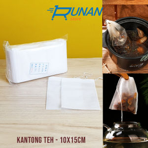 Kantong Teh 100pcs Saringan Kopi Teh Herbal Tea Bag Filter 10x15cm