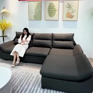 Urban Echo Chenille Cotton Linen Fabric Sofa/Living Room Large and Small Apartment Corner Chaise Longue Combination Sofa