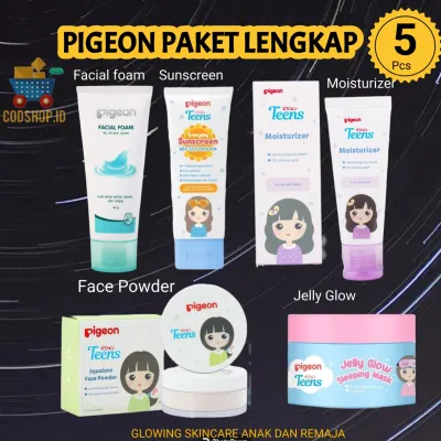 SKINCARE ANAK PIGEON 1 SET PAKET LENGKAP PIGEON TEENS Jelly Glow Sleeping Mask sunscreen moisturizer