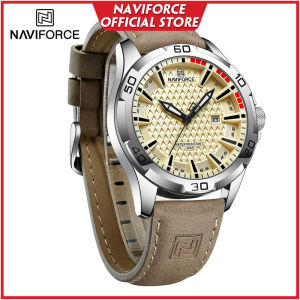 Naviforce Mens Watch Old School Design Casual Classic Day Date Quartz WristWatch For Man Gift NF8023