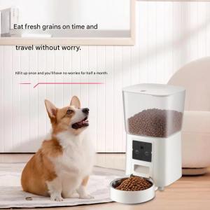 SmartAutomatic Feeder 5.5L with Camera APP Remote Control Timed Feeding Anti-Jam for Freeze-Dried and Dry Food for Cats and Small Dogs