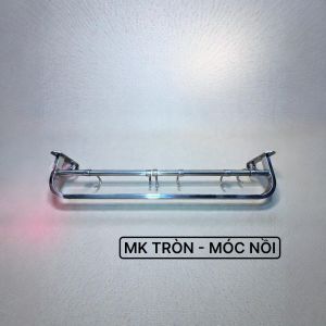 Máng Khăn Tròn Móc Nồi Inox 304 Treo Tường Kèm 6 Móc Dài – Phụ Kiện Nhà Bếp & Phòng Tắm