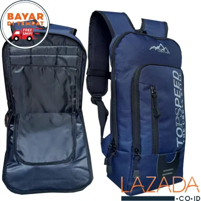 Tas Sport Tas Sepeda Tas Gadget Tas Olahraga Tas Outdoor Top Speed - Tas Sepeda Pria - Tas Punggung Sepeda Cowok - Hydropack Sepeda Wanita - Tas Sepeda black and blue