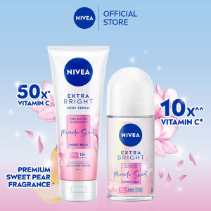 NIVEA Premium Perfumed Fragrance Miracle Sweet Roll On Deodorant & Body Serum | Body Care | Body Lotion | Moisturizer | Hydrating | Smooth Skin | Radiant Skin (Deodoran Perempuan)