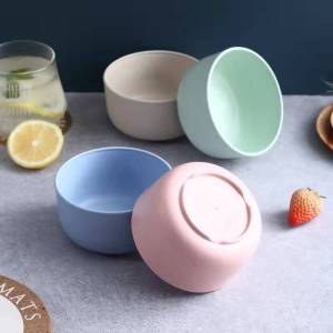 Snack Bowls Unbreakable Snack Bowls Kids Adults Safe Toddler Bowls plastic Safe Bowl For Dinner Dessert Rice Soup Kitchen Accessories