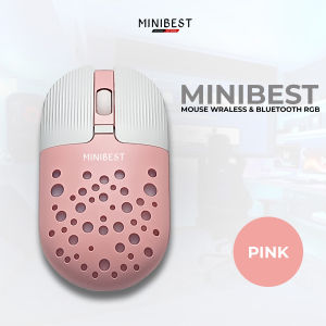MINIBEST MN B398 Mouse  Wireless Bluetooth dengan Receiver USB untuk PC Laptop