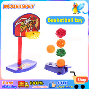 Birds toys set Bird tricks toys Mini basketball ring with ball for parrot lovebirds accessories toys