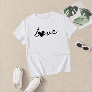 BEE Fashion - Kaos Baju T-shirt Ringger Tee Mice Heart Tumblr Tee Soft Spandek Cewek Kaos Wanita  Tshirt Cewe Kaos Oblong