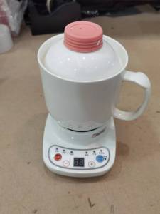 Ready stock  600ml automatic ceramic small mini health cup birds nest stew pot stew electric stew pot porridge soup soup stew soup pot