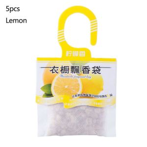 JUNOTERNEY 5packs Hanging Hangable Fragrant Air Fresheners Deodorizing Paper Aromatherapy Bag Spices Bags Wardrobe Sachets