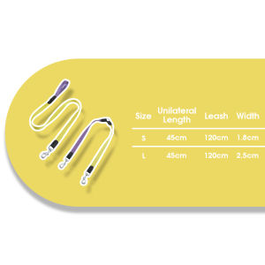 HamshMoc Pet Double Head Lead And Rope No Tangle Stainless Steel Ring Reinforced Outdoor