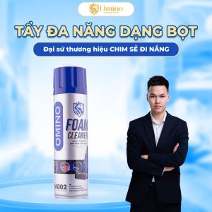 Xịt bọt tuyết đa năng M002 OMINO vệ sinh nội thất oto xe hơi 650ml - vệ sing ghế da ô tô và nội thất sofa thảm sàn gia đình- Chính Hãng Omino Việt Nam