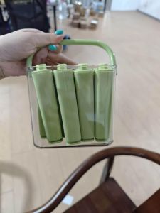 Silicone Ice Cube Tray Long Ice Mold Food Grade Flexible Freezer Ice Tray Easy Release Ice Cream Popsicle Mold