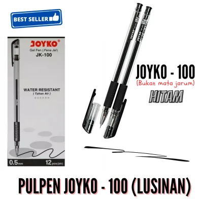 Pulpen Joyko / Pulpen Tinta Gel Joyko / Pulpen Joyko (JK100) (JK100NT)JK Mata Jarum 0.5mm / 1 Pax (12pcs) / Keep Blessing