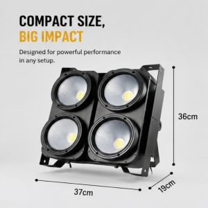 DMX 400W 4 eyes Warm white/yellow stage lighting Audience Light 4X100W LED COB Blinder light for DI disco light