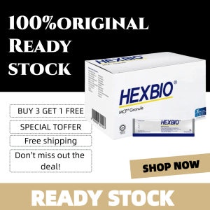 【100% original-BUY 3 GET 1 FREE】READY STOCK HEXBIO Granule Probiotic 45 Sachets EXP:11/2026
