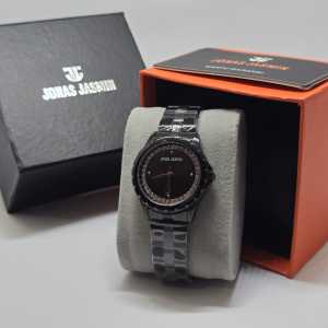 Box Exclusive Jam Tangan Jonas Jasmin Flower SV-545SEA / Jam Tangan Fashion Wanita Tali Rantai Diameter 3cm