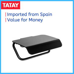 Tatay Onyx Black Series Toilet Wall Hanging Accessories for Toilet Rolls/Towels/Clothes