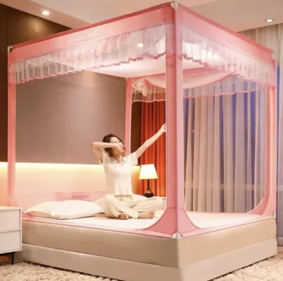 [TOP] Màn Mùng Khung Không khoan tường cao cấp - Đủ kích thước 1m21m41m61m82m2 . 2 cửa cao cấp tiện lợi mẫu độc quyền.