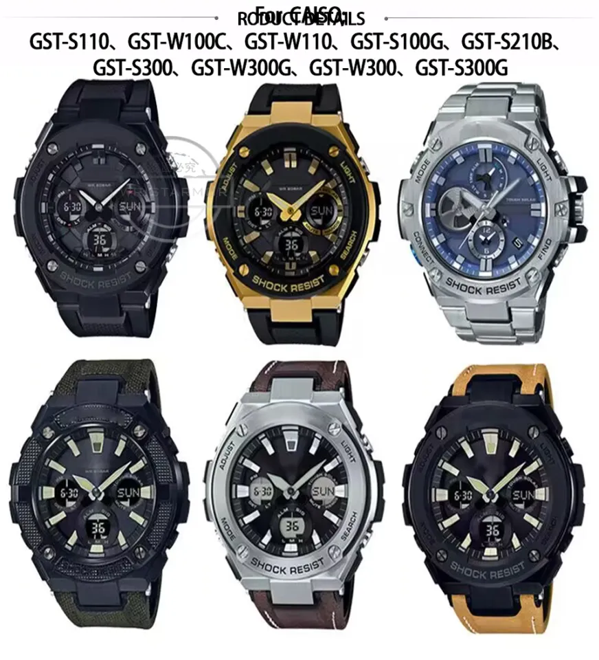 Watch G Shock W110 Leather Strap Suitable For Casio G-shock GST