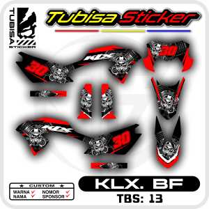 Sticker Striping Kawasaki KLX BF G SE - Stiker Striping Variasi KLX BF G SE. TBS.SF.13