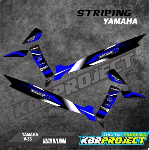 ( COD) VEGA R LAMA STICKER STRIPING MOTOR YAMAHA VEGA R LAMA IP.V-33 STRIPING VARIASI RACING