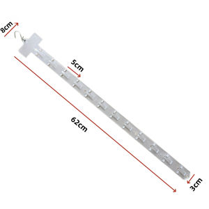 20pcs Clip Strip Display Makanan 62cm Strip Klip Produk Supermarket Snack Hanging Strip