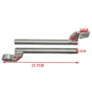 NOCASE Aluminum Alloy Motorcycle Handlebar Silver DIY Refit Modified Handlebars Durable for NAKED Handle Bar Outdoor