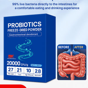 Probiotic Tablets & Powder Freeze-Dried For Gut Health/Bad Breath Relief/Daily Supplement/Detox Digestive Care Adults Men Women