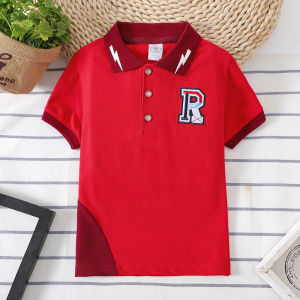 Boys Short Sleeve Polo Shirt Kids Performance Moisture Wicking Shirt Classic polo embroidery logo Boys clothes