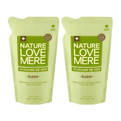 NatureLoveMere - Baby Bubble Bottle Cleanser Refills 1L