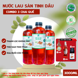COMBO 3 CHAI QUÀ TẶNG Nước Lau Sàn Hương Quế 3000ml Tâm An