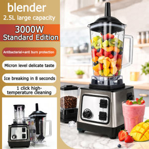 10 in 1 High Power Commercial Blender Electric Food Processor Smoothie Maker Ice Crusher Juicer Grinder BPA Free 25000RPM Kitchen Home Blender with Pulse Control and Extra Cup