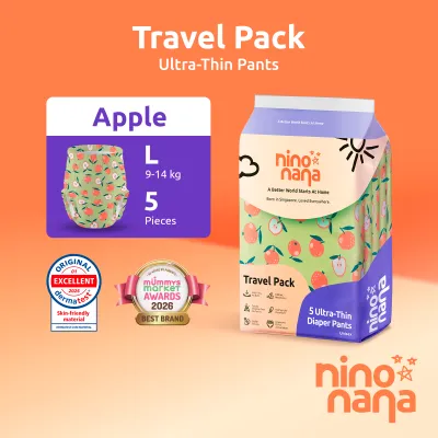 Nino Nana Baby Ultra-Thin Diaper Pants Travel Pack - Sample