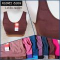 (1 pc) Miniset sport rajut remaja dan wanita dewasa Xisimei // BH sport seamless bahan knit premium melar banyak kualitas impor. 