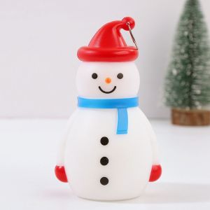 CURRANT Table Lamp Christmas Snowman Lights Battery Powered Luminescence Xmas Tree Hanging Lights Cute LED Snowman Night Light Christmas Ornament