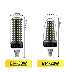 E14 E27 LED Corn Bulb 20w 30w 20w 30w 360 beam Lampada Aluminum+pc 110v 220v 2835smd Cool Warm Light Bulbs Home Appliance Decor Bedroom Livingroom Super Long Lifespan Night