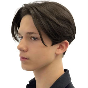 AliExpress Wig Mens Fluffy Short Hair Headgear European and American Foreign Trade Medium Bangs Short Hair Mechanism Chemical Fiber Wig